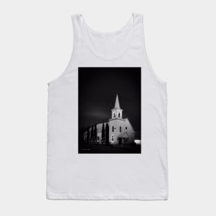 Silent Night - Black and White Tank Top